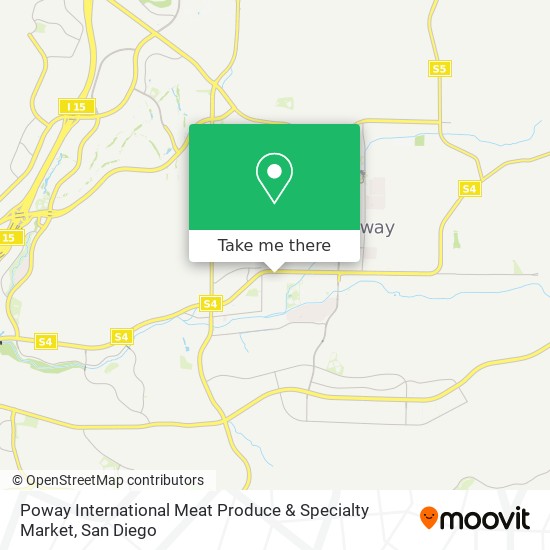 Poway International Meat Produce & Specialty Market map