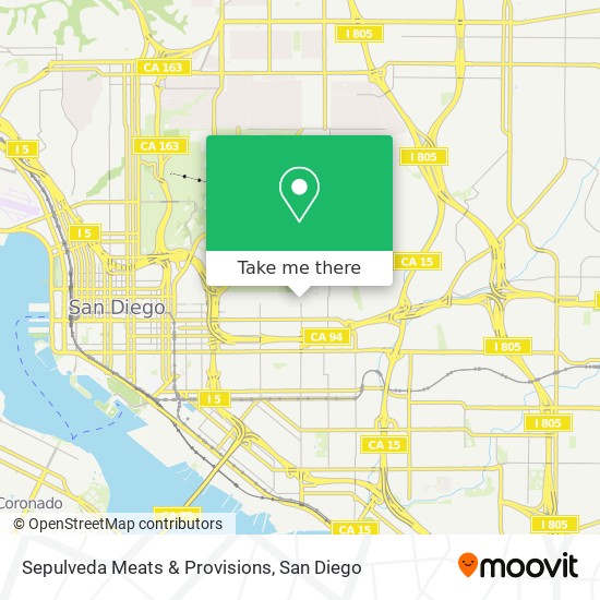 Mapa de Sepulveda Meats & Provisions