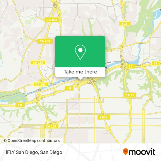 iFLY San Diego map