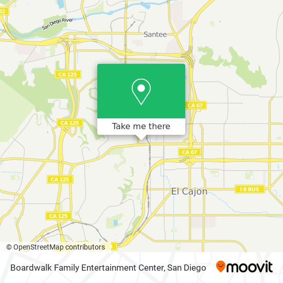 Mapa de Boardwalk Family Entertainment Center