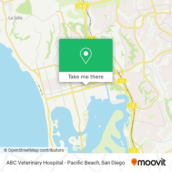 ABC Veterinary Hospital - Pacific Beach map