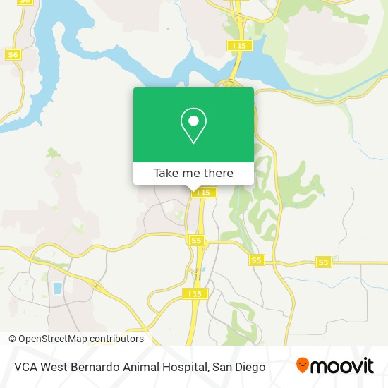 Mapa de VCA West Bernardo Animal Hospital