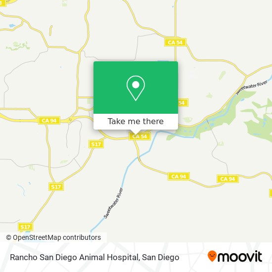 Mapa de Rancho San Diego Animal Hospital