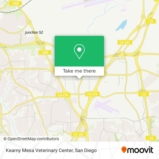 Kearny Mesa Veterinary Center map
