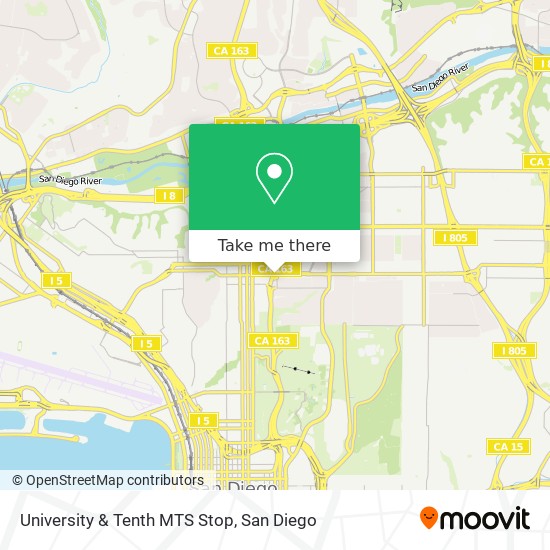 Mapa de University & Tenth MTS Stop