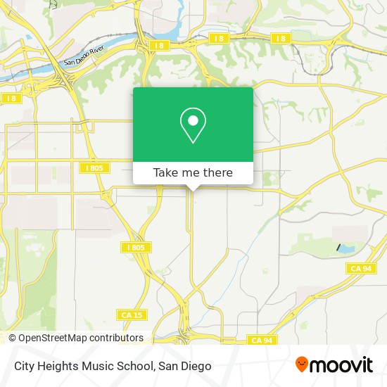 Mapa de City Heights Music School