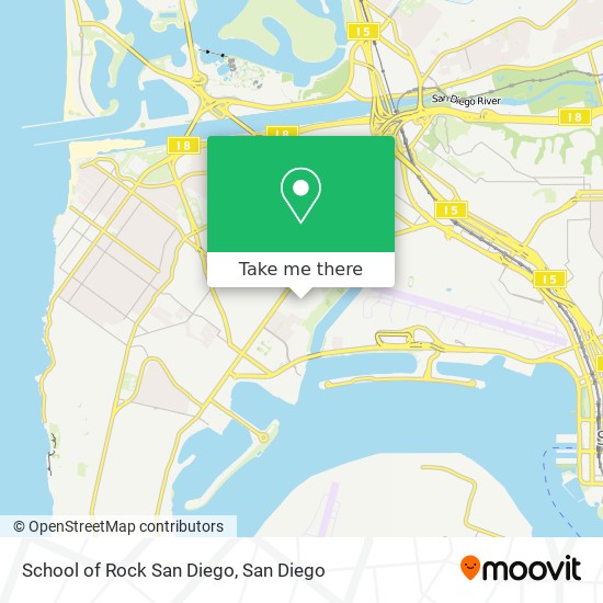 School of Rock San Diego map