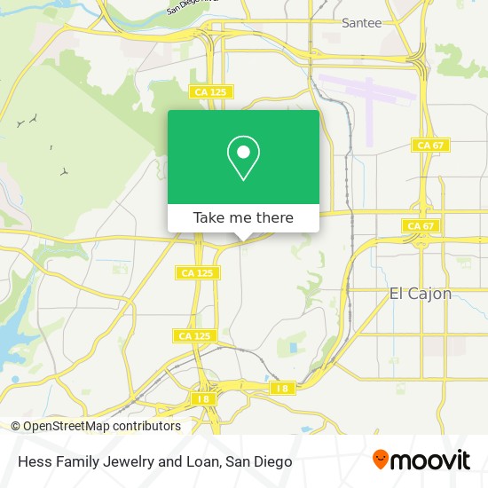 Hess Family Jewelry and Loan map