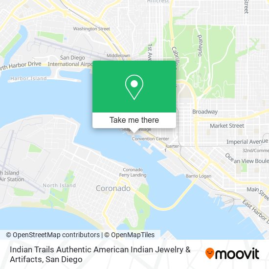 Mapa de Indian Trails Authentic American Indian Jewelry & Artifacts