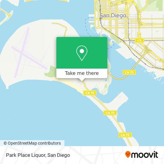 Mapa de Park Place Liquor