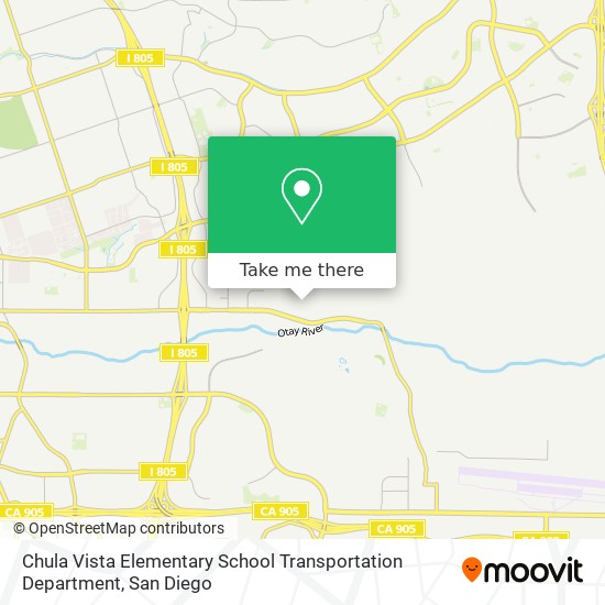 Mapa de Chula Vista Elementary School Transportation Department