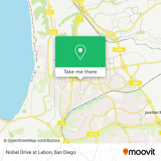 Mapa de Nobel Drive at Lebon