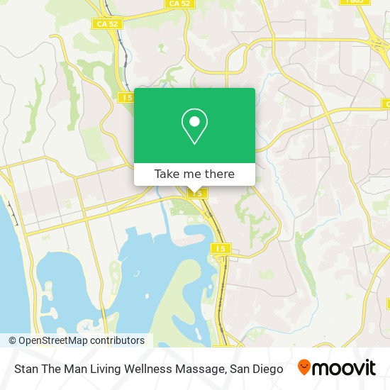 Stan The Man Living Wellness Massage map