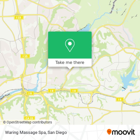 Waring Massage Spa map