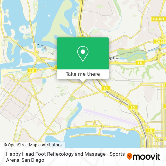 Happy Head Foot Reflexology and Massage - Sports Arena map