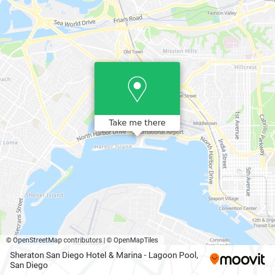 Sheraton San Diego Hotel & Marina - Lagoon Pool map