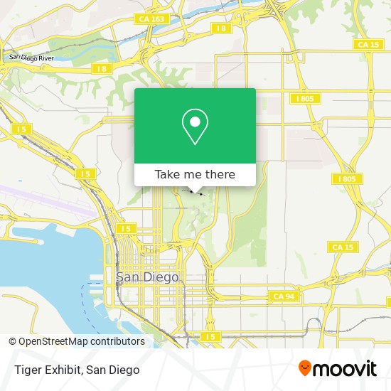 Tiger Exhibit map