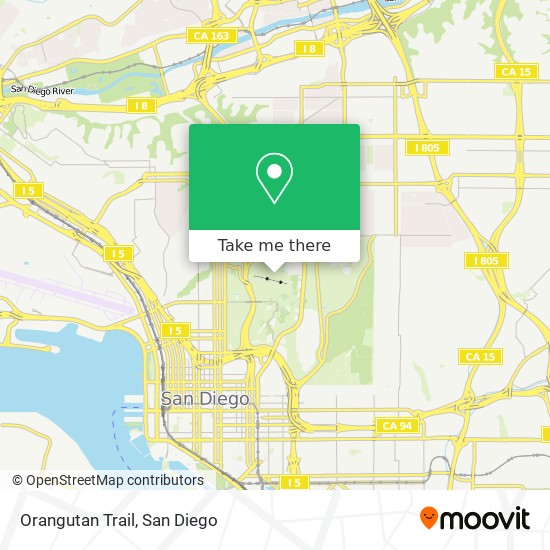 Mapa de Orangutan Trail
