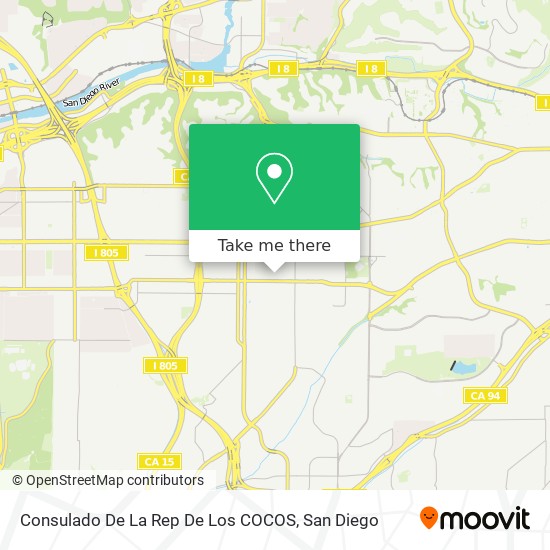 Mapa de Consulado De La Rep De Los COCOS