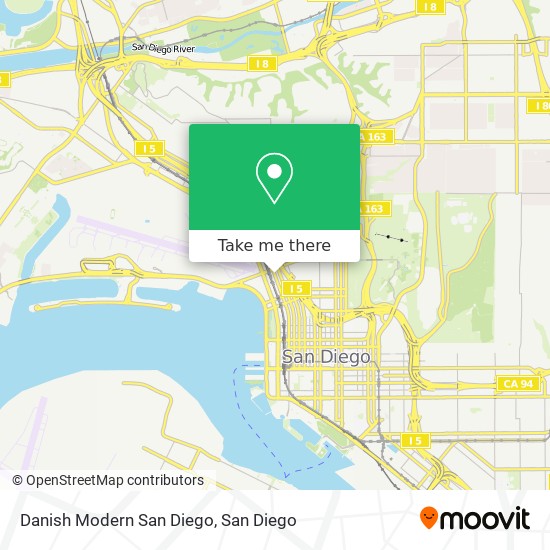 Mapa de Danish Modern San Diego