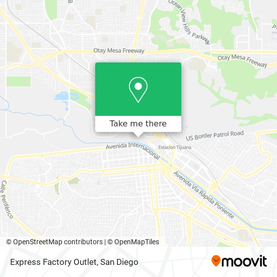 Express Factory Outlet map