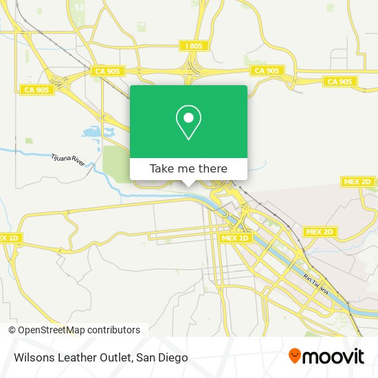 Mapa de Wilsons Leather Outlet