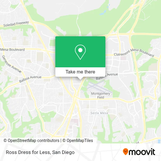 How to Get to Ross Dress for Less in San Diego by Bus or Cable Car?