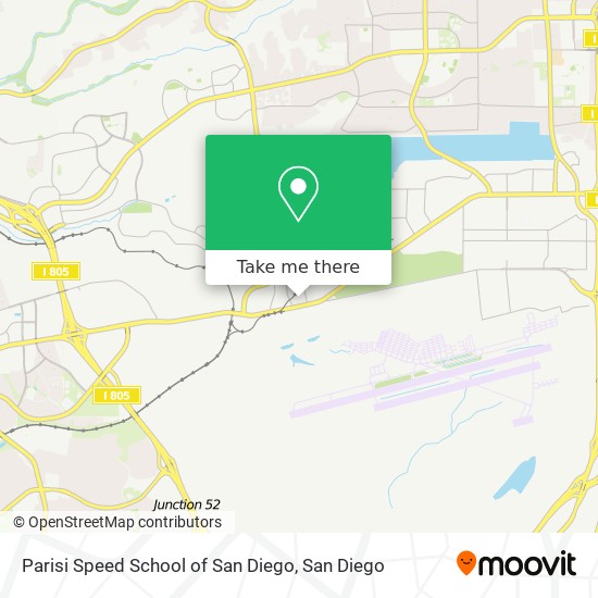 Parisi Speed School of San Diego map