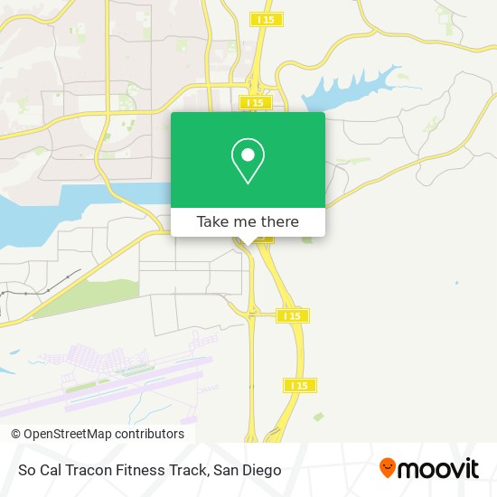 So Cal Tracon Fitness Track map