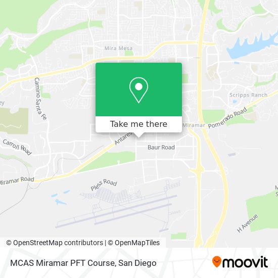 MCAS Miramar PFT Course map