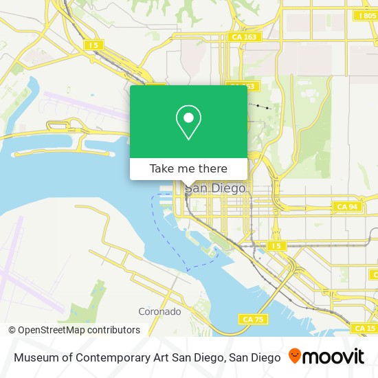 Museum of Contemporary Art San Diego map