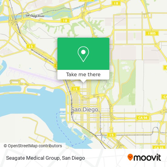 Mapa de Seagate Medical Group