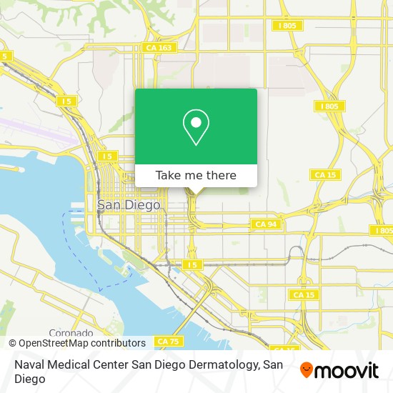 Naval Medical Center San Diego Dermatology map