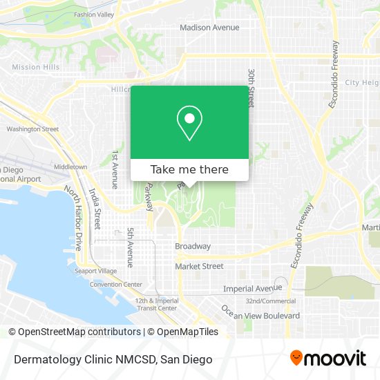 Mapa de Dermatology Clinic NMCSD