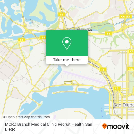 MCRD Branch Medical Clinic Recruit Health map