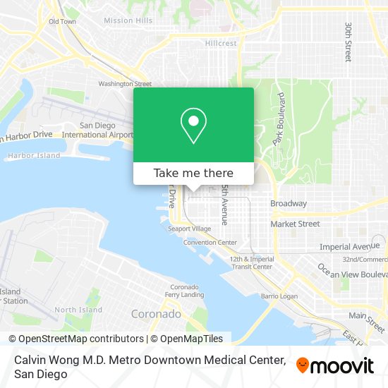 Calvin Wong M.D. Metro Downtown Medical Center map