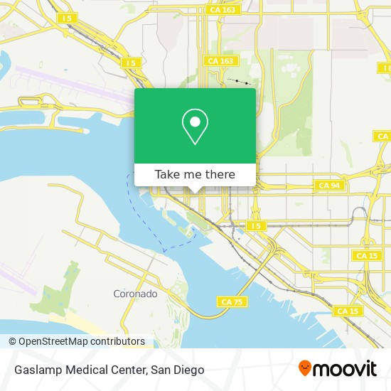 Mapa de Gaslamp Medical Center