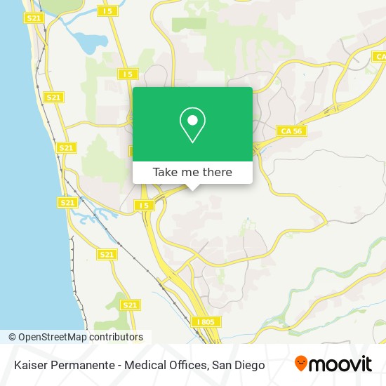 Mapa de Kaiser Permanente -  Medical Offices