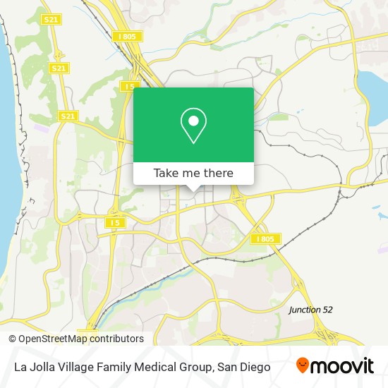 Mapa de La Jolla Village Family Medical Group