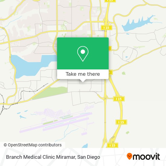 Mapa de Branch Medical Clinic Miramar