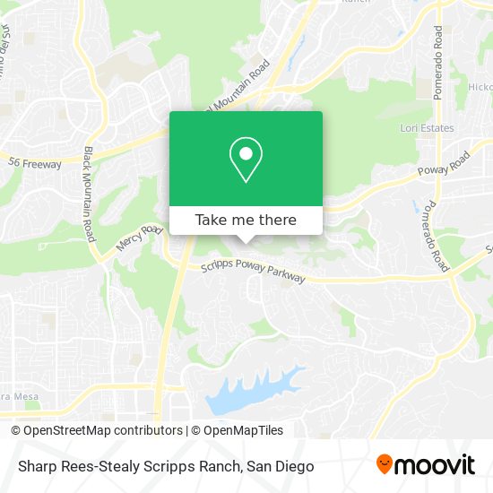 Mapa de Sharp Rees-Stealy Scripps Ranch