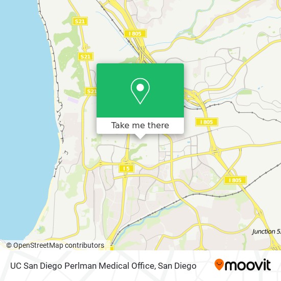 UC San Diego Perlman Medical Office map