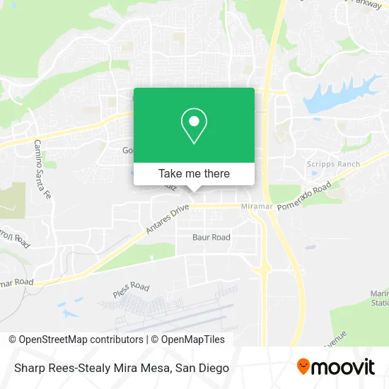Mapa de Sharp Rees-Stealy Mira Mesa