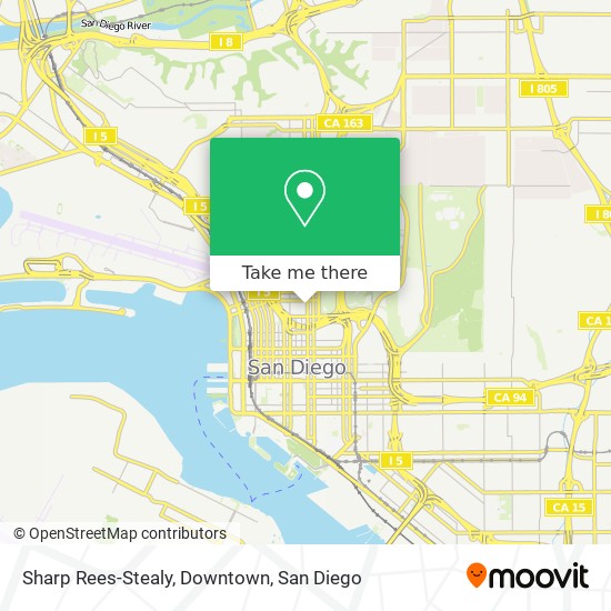 Sharp Rees-Stealy, Downtown map