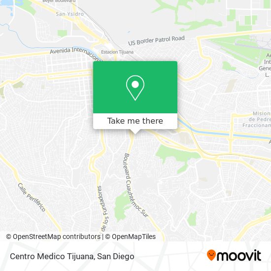 Mapa de Centro Medico Tijuana