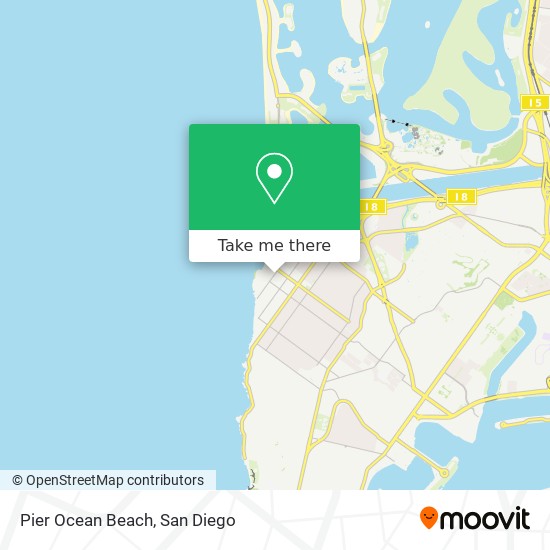 Mapa de Pier Ocean Beach