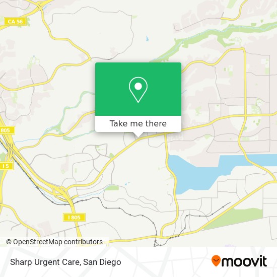 Sharp Urgent Care map