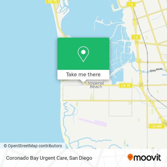 Coronado Bay Urgent Care map