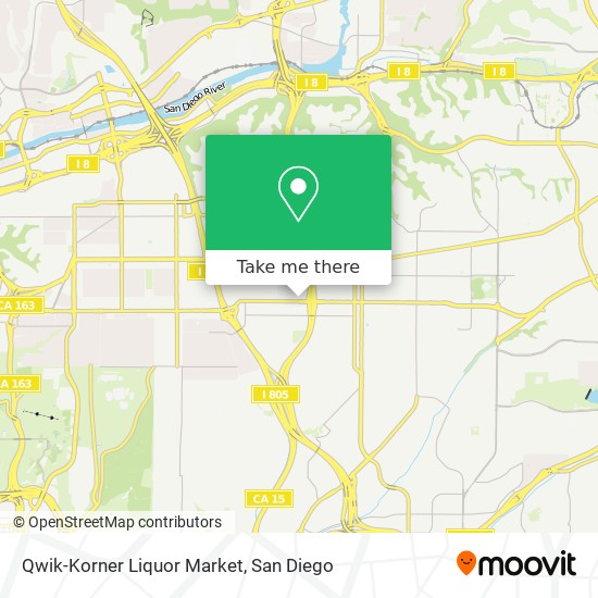 Mapa de Qwik-Korner Liquor Market