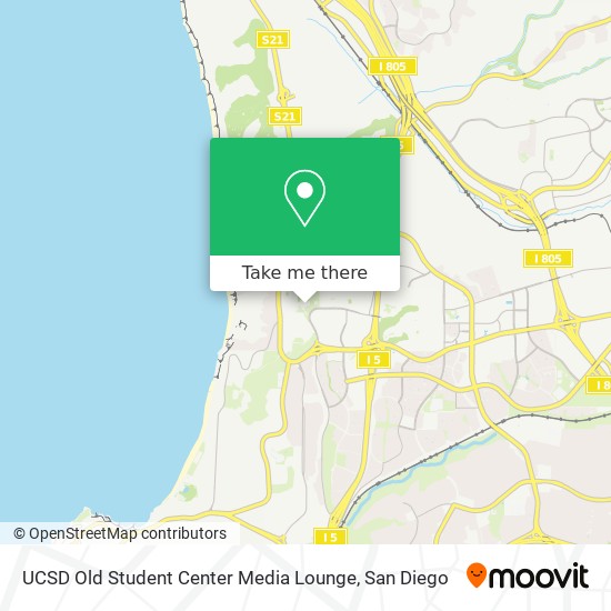 UCSD Old Student Center Media Lounge map